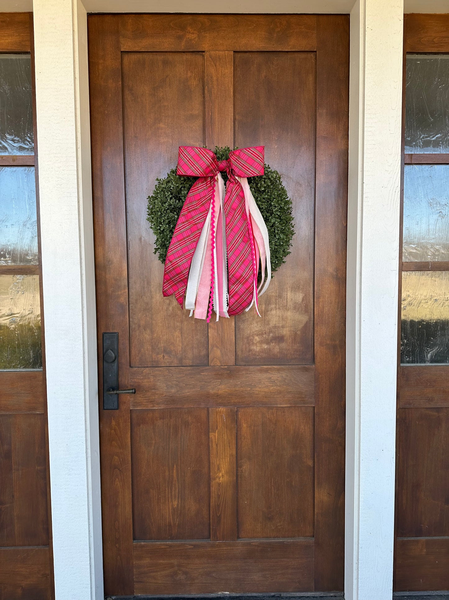 PINK PLAID ELEGANCE WREATH