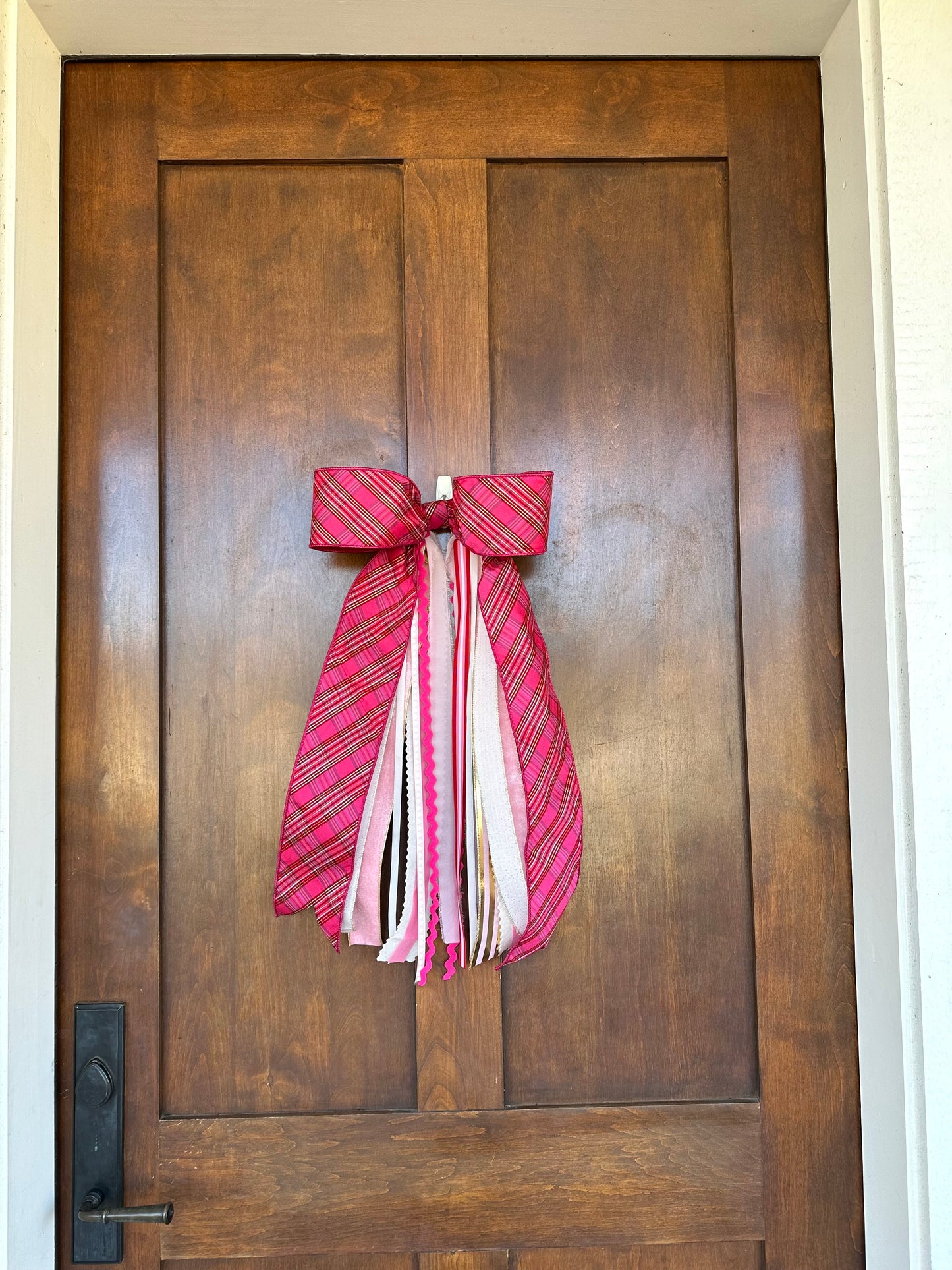 PINK PLAID ELEGANCE BOWBIN