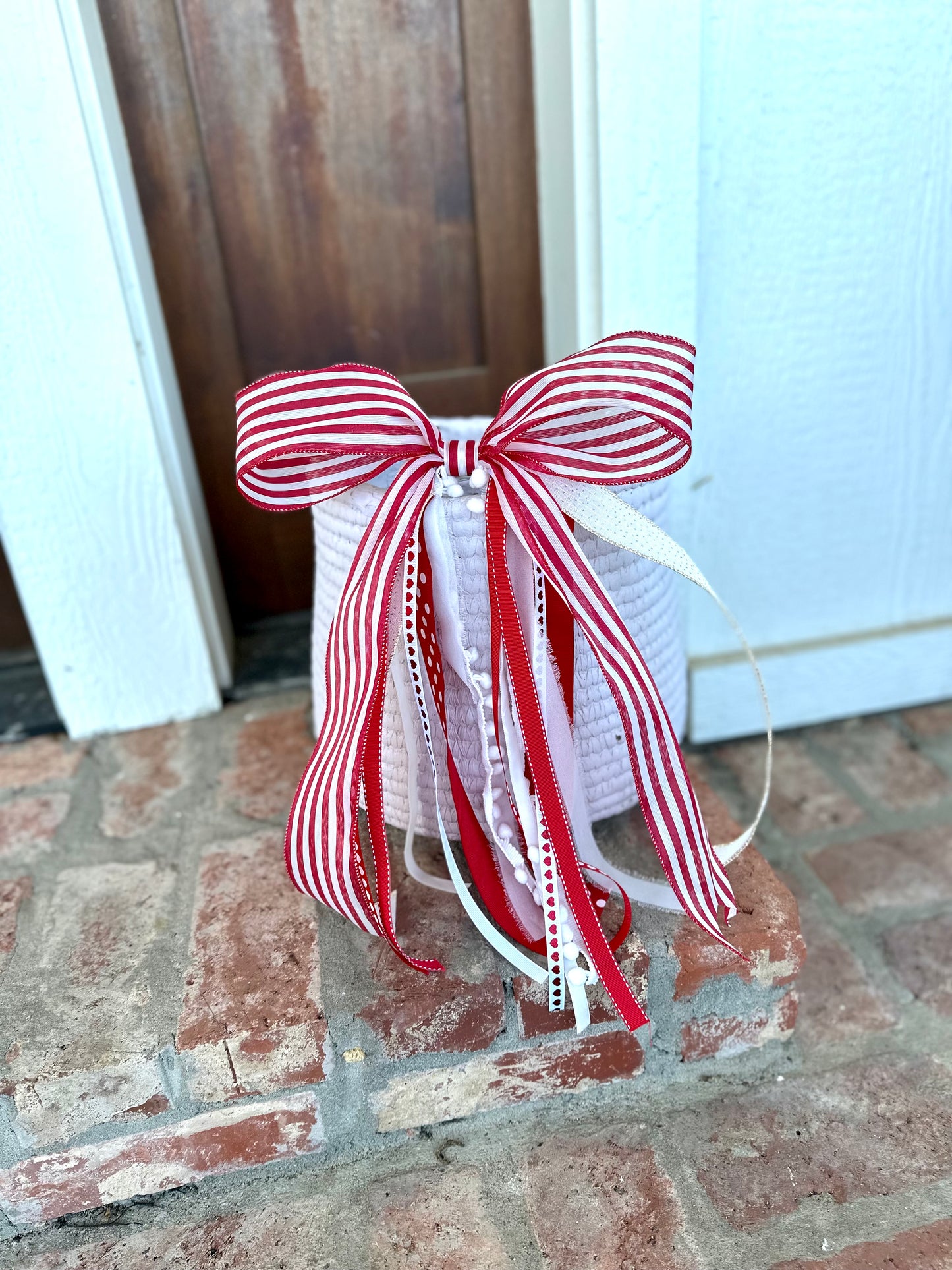 RED WHITE BOWBIN MINI