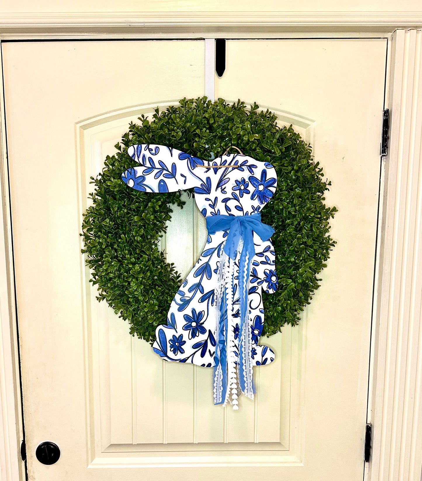 BLUE BUNNY BLISS WREATH