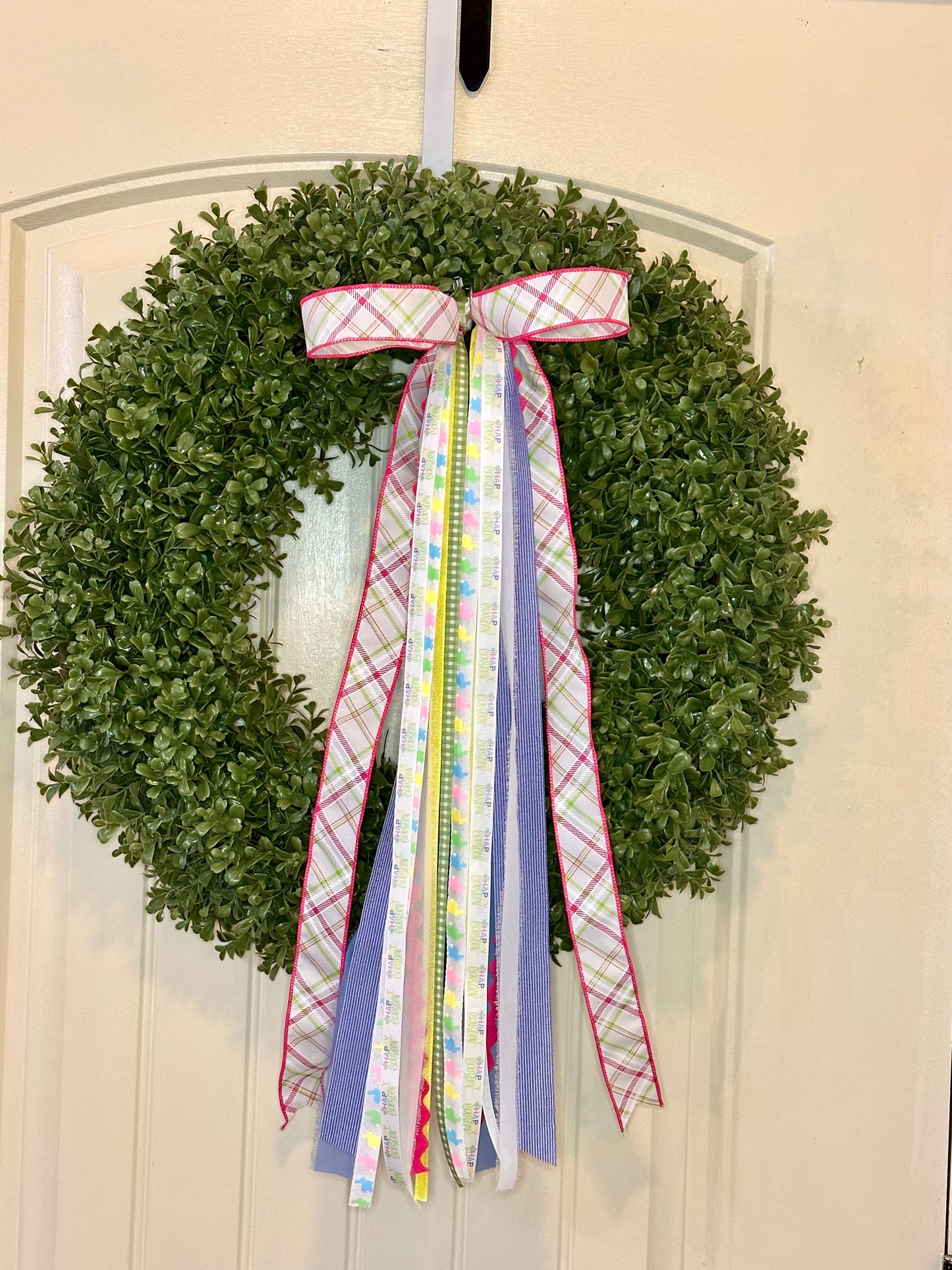 PLAID BUNNY CHARM WREATH