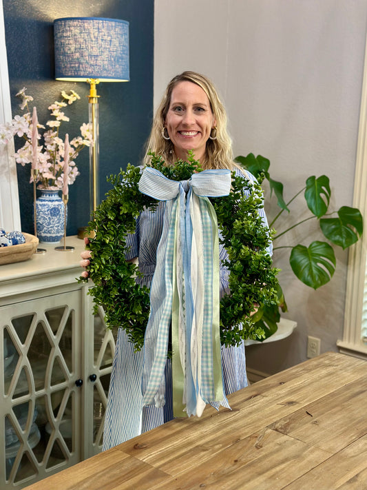 ELIZABETH LAKE BLUE WREATH