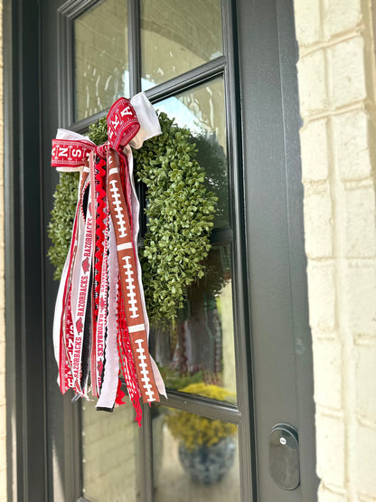 ARKANSAS RAZORBACK FOOTBALL WREATH