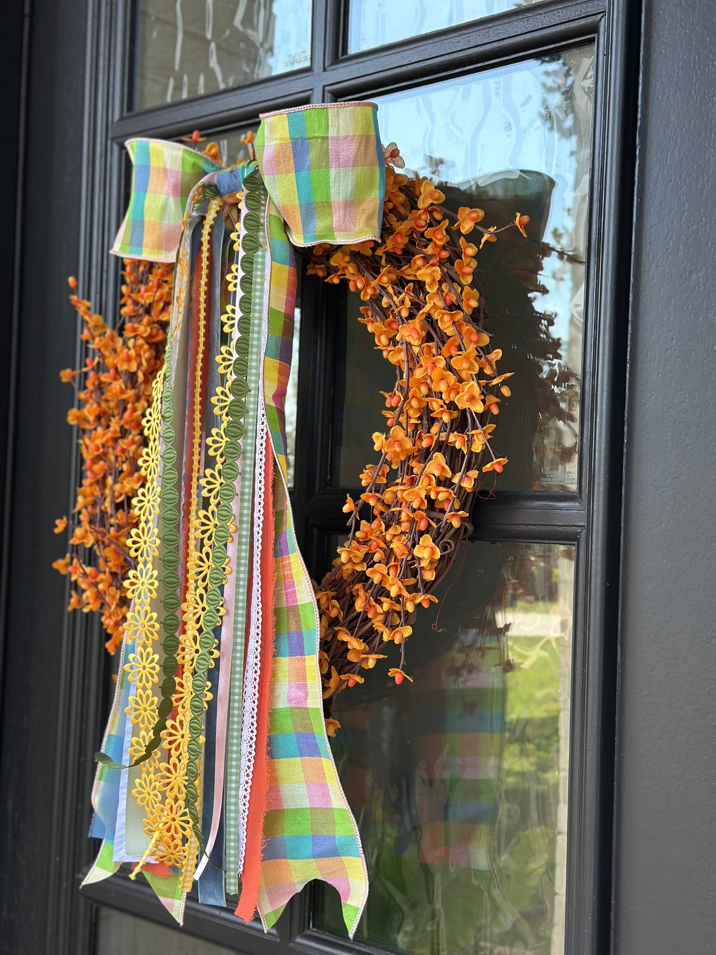 PUMPKIN PATCH PLAID WREATH