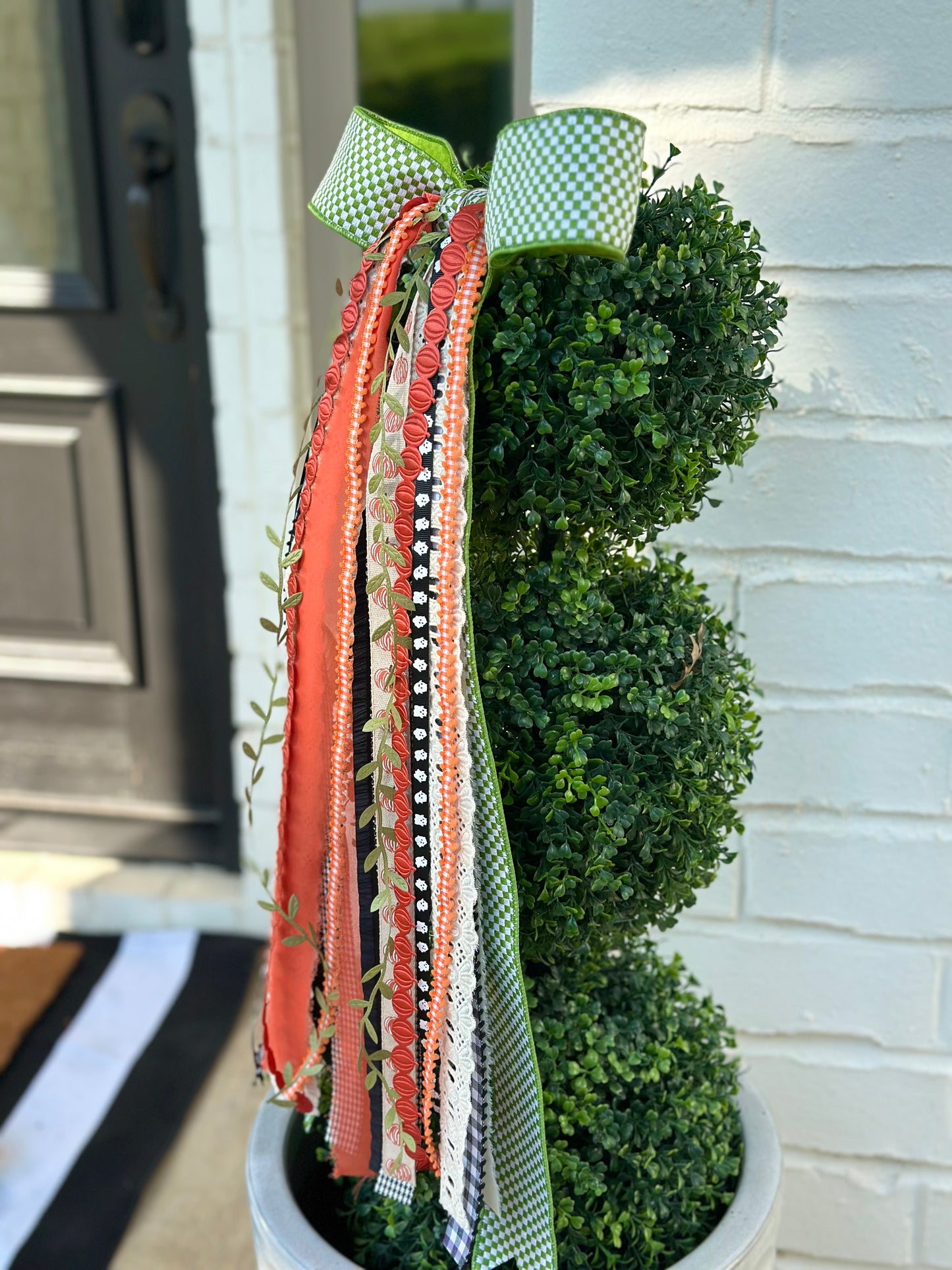GREEN GINGHAM HARVEST BOWBIN