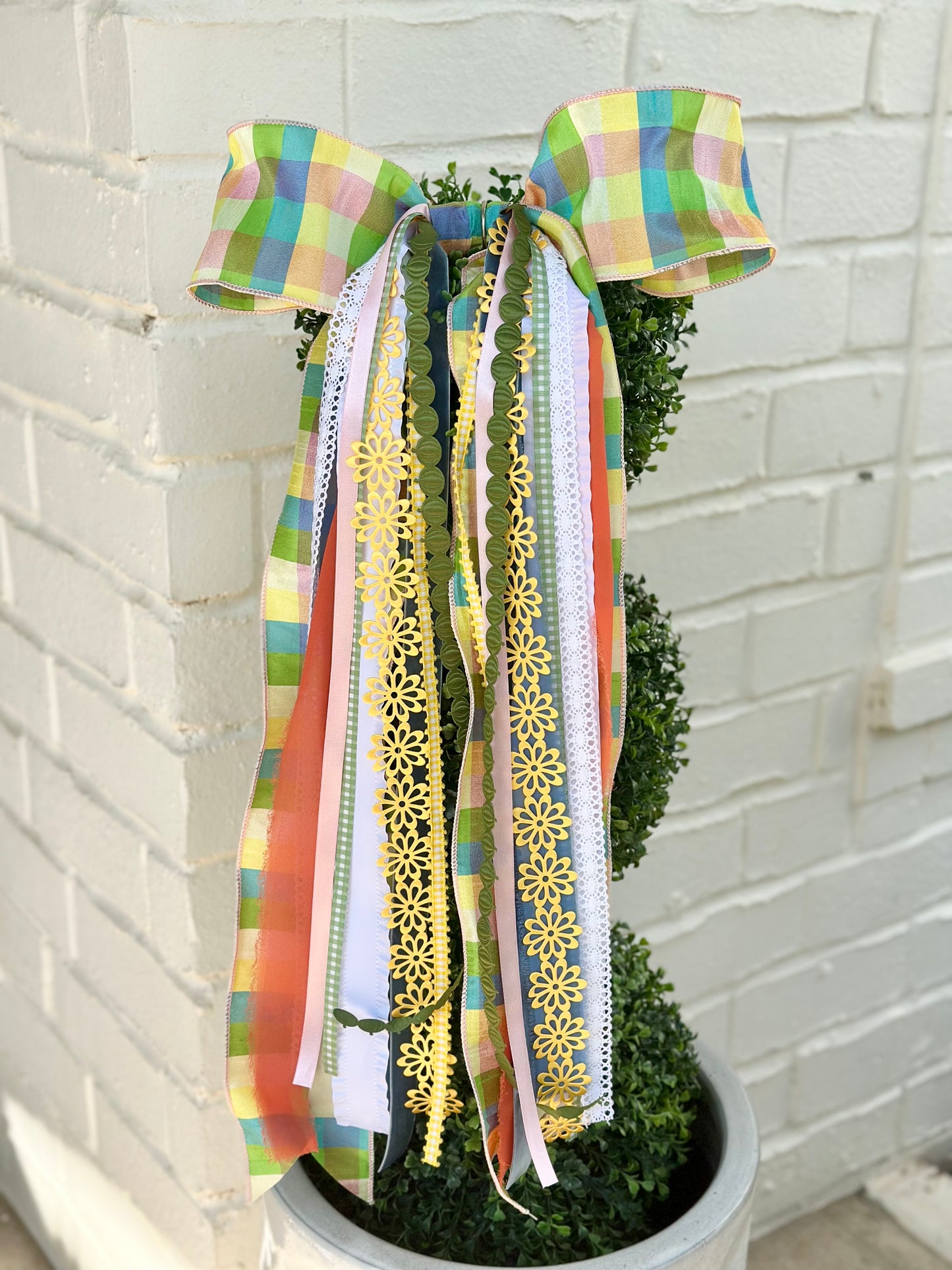 PUMPKIN PATCH PLAID BOWBIN