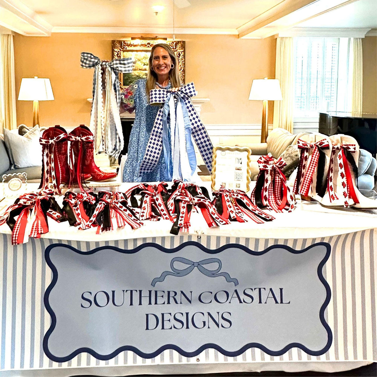 Boot Bows Tailgate Outfit College