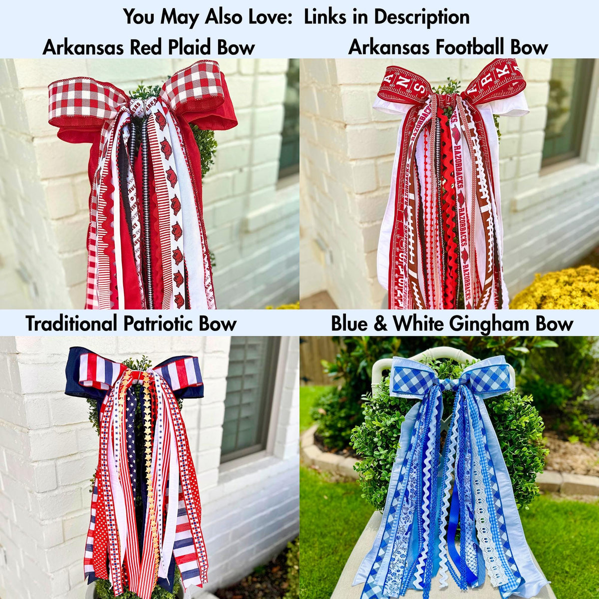 Arkansas Boot Bows – Razorback Game Day Bow Clip