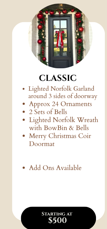 Classic package — starts at $500