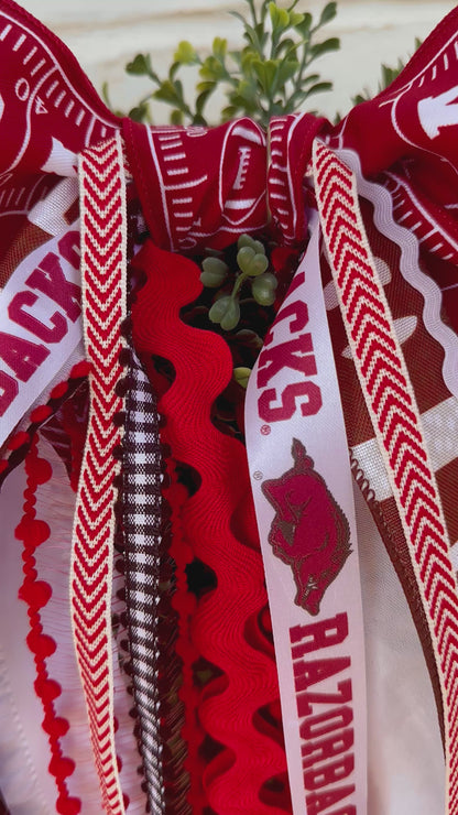 ARKANSAS RAZORBACK FOOTBALL BOWBIN