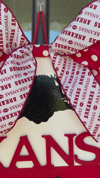 Arkansas Razorback Door Hanger
