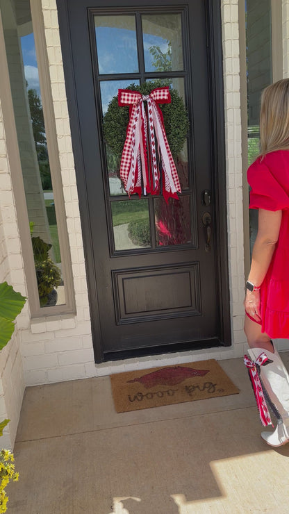 RAZORBACK BOOTS MINI BOWBINS GREEK KAPPA KAPPA GAMMA