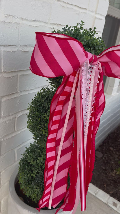 CANDY STRIPE VALENTINE BOWBIN